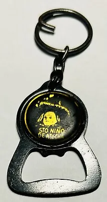 Vintage Sto Nino De Atocha Jalisco Mexico Keychain Bottle Opener Magnet Black • $11.69