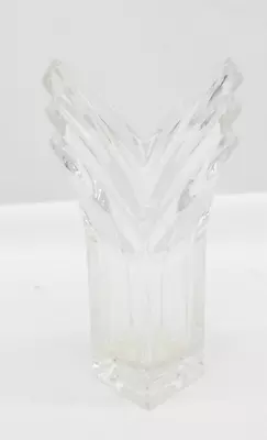 Mikasa Vase 8.5  Tall Lead Crystal Art Deco Design    S1 • $31.07