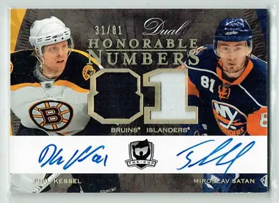 07-08 UD The Cup Dual Honorable Numbers  P Kessel--M Satan  /81  Patches Autos • $109.99