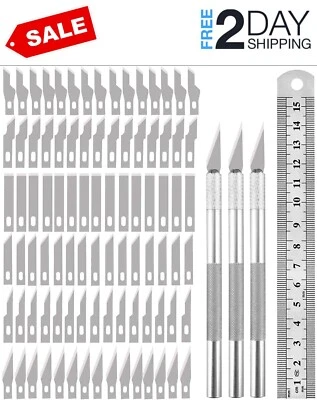 $18.99 • Buy 94 Hobby Exacto Knife Set Blades Refill Xacto For Leather Craft Cutting Razor US