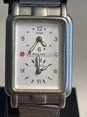 LG Phillips Dual Time World Watch LG Logo Running • $25