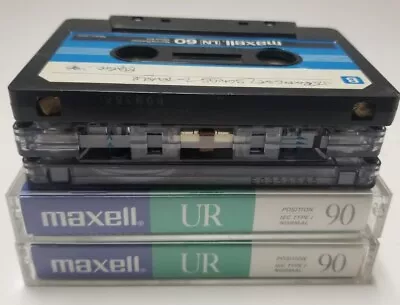 Lot Of 5 Used Maxell Cassette Tapes (sold As Blanks) UR 90 LN 60 • $9.99