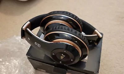 £12.90 • Buy BNIB Black & Rose Gold Super Bass Wireless Headphones 6s, Foldable, Long Battery