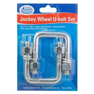 Ark Jockey Wheel U Bolt Set - Swivel 50 X 50mm • $18.95