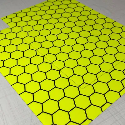 Neon Honeycomb Sticker Sheet Kawasaki KRT Style  2x A4. **RatMally Fluorescent • £15