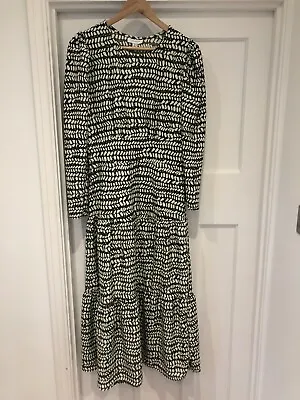 £0.99 • Buy Topshop Maxi Batik Style Khaki Print Dress Size 12