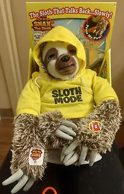 Snax The Sloth Talking Plush Sloth Toy For Kids From A Sloth Life New Old Stock • $16.99