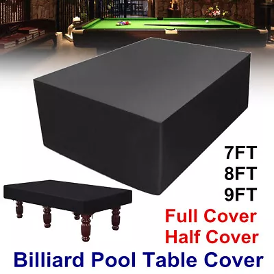 7/8/9FT Outdoor Pool Snooker Billiard Table Cover Polyester Waterproof Dust Cap • $22.99