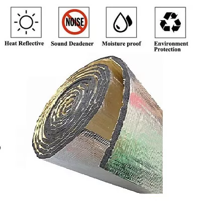 VEHICLE Sound Deadener Hood Engine Firewall Block Heat Shield Insulation 4X5 • $28.88