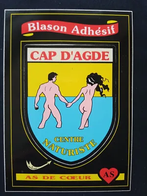 Cap D' Adge France Naturist Sign Sticker • £5.25