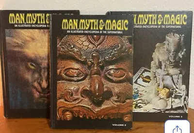 1970  MAN MYTH & MAGIC  Encycl. Of The Supernatural Vol 1-3  Marshall Cavendish • $29.99