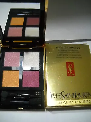 Ysl Pure Chromatics 4 Eye Shadows By Yves Saint Laurent 7 Genuine New • £39.99