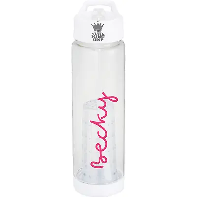 2 X Personalised Name Sticker - Water Bottle Custom Decal Love Font DIY Drinks • £3.15