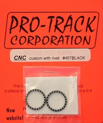Pro Track Black Beadlock Ring CNC Custom With Rivets For 1/24 Slot Car Tires • $9