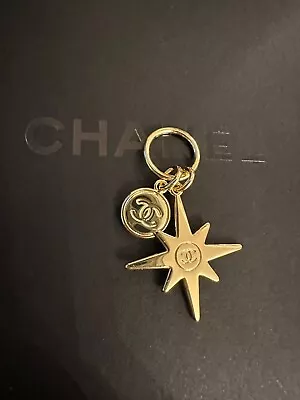 Chanel Gold Star CC Charm.  Rare! Christmas Holiday Collectable & Authentic. • £19.99