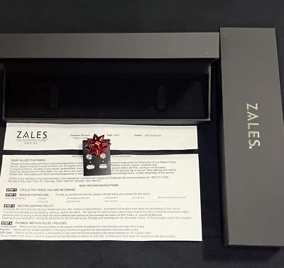 $25.99 • Buy Zales The Diamond Store Luxury Bracelet Necklace Box Brand New- Design Empty