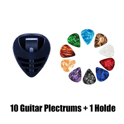 $2.19 • Buy 10 Celluloid Guitar Picks/Plectrum For Acoustic Electric Guitar Plectrum Holder