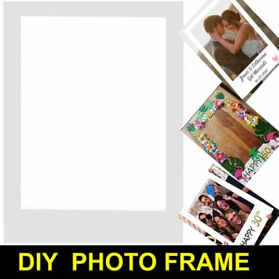£3.39 • Buy DIY Photo Booth Props Blank Picture Frame Background Birthday Wedding Hen Party