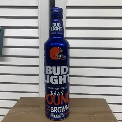 $1.99 • Buy Bud Light Cleveland Browns Al. Beer Bottle W/cap  Cheap!!!