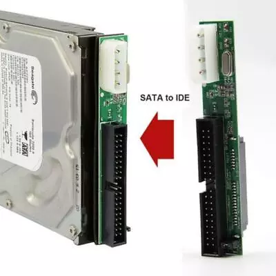 £7.48 • Buy SATA Ssd Hdd Female Hard Drive To Ide 3.5  40 Pin Male Converter Card Adap U Y