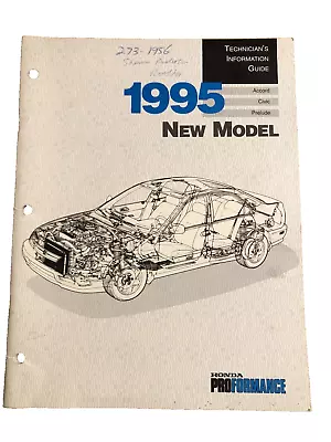 Honda Civic Prelude Accord 1995 OEM Shop Service Repair Manual Engine Guide DYI • $79.99