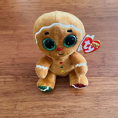 Ty Beanie Boos - CRUMBLE The Christmas Holiday Gingerbread Man (15cm) BNWT • $35