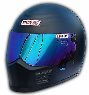 SIMPSON OUTLAW HELMET SNELL SA2010 MATT BLACK L LARGE 60cm 7 1/2 • $744.77