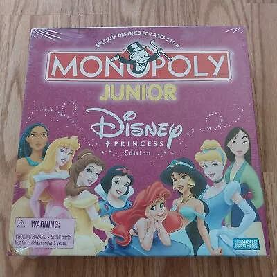 MONOPOLY JUNIOR Disney Princess Edition 2004 BRAND NEW SEALED!  • $19.99