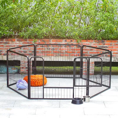 £49.95 • Buy Extra Large Heavy Duty 6 Panel Puppy Dog Run Enclosure Pen Playpen Fence 80x60cm