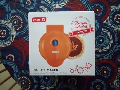 New Open Box Dash Orange Non-Stick Mini Pie Maker + Dough Cutter • $10