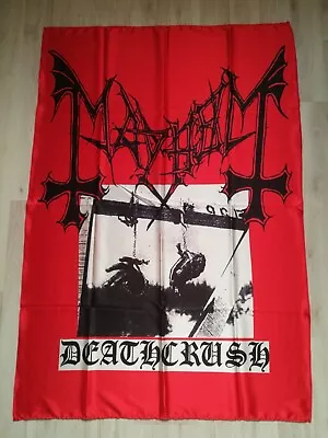 MAYHEM - Deathcrush FLAG Cloth POSTER Banner Black METAL 1Burzum Euronymous • $43.90