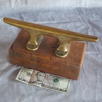 Vintage Large Bronze Boat Marine Chock Cleat Dock 10.25 Inch • $125