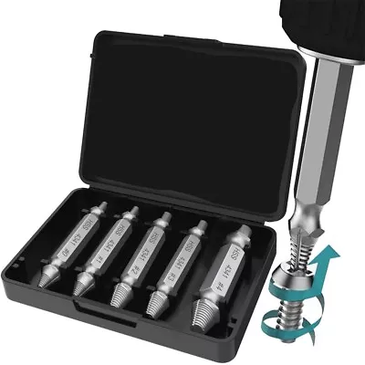 Damaged Screw Remover Extractor Set Easily Remove Stripped Screw Or Broken Bolts • £3.52