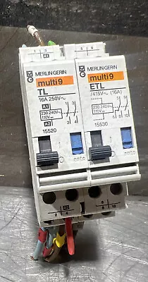 MERLIN GERIN MULTI9 TL/ETL BREAKER 2 POLE. Used Surplus • $11.94