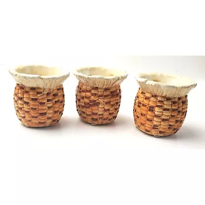 Yankee Candle Votive Candle Holders Indian Corn Style Fall Season Lot Of 3 • $15.97