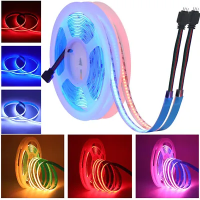 High Density Flexible RGB COB LED Strip Lights Tape Rope Cabinet Kitchen Light • £238.79