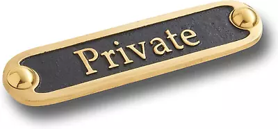 Private Metal Door Sign. Traditional Style Home Decor Accessories Door Or Wall B • £23.34