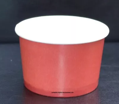 3oz 6oz 9oz ICE CREAM CUP BIODEGRADABLE PREMIUM PAPER TUB Dessert Container 50 • £6.99