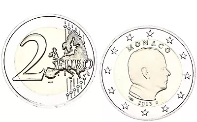 Monaco 2 Currency Coin Rare Year Edition 10.000 Stgl. 107794 • $145.31