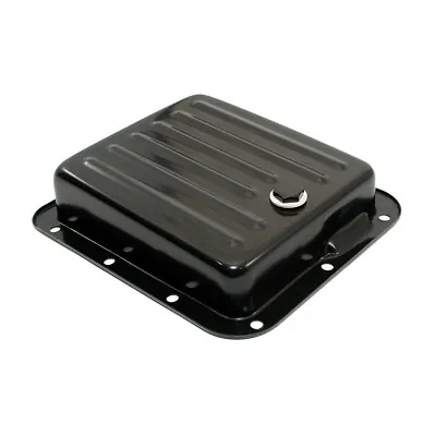 Ford C4 Black Steel Automatic Transmission Pan Case Fill Style - Stock Capacity • $46.99