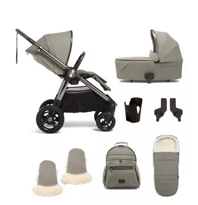 Mamas & Papas Ocarro Bundle Everest Stroller Carrycot Footmuff Bag Mitts Cup • £649