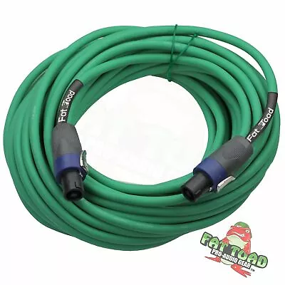 Speakon Cable Speaker Cords 50 FT – FAT TOAD 12 AWG DJ Wires Studio Audio Stage • $26.95