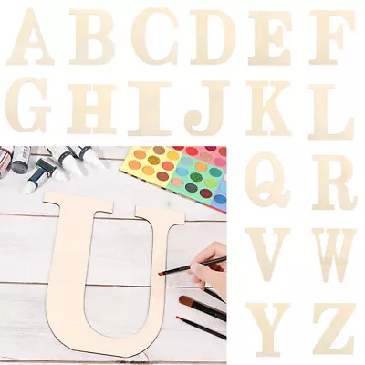 Wooden Letters 30cm Thick Signs Blank Paintable Alphabet Art Craft Decoration X1 • $6.83