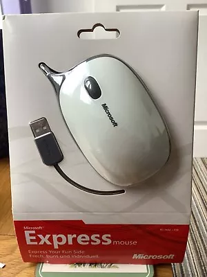 Microsoft Express USB Optical Mouse Pink White Windows Mac NEW SEALED UK VAT Inc • £15.99