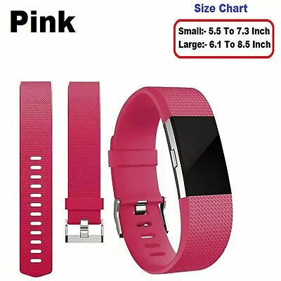 Fitbit Charge 2 Bands Replacement Silicone Gel Strap Bracelet Wristband Sport AU • $8.49