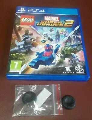 PS4 LEGO Marvel Super Heroes 2 Game & 2 New Controller Grips. • £14.50