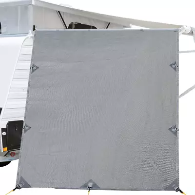 Pop Top Caravan Privacy Screen 2.1 X 1.8M Sun Shade End Wall Roll Out Awning • $45.54