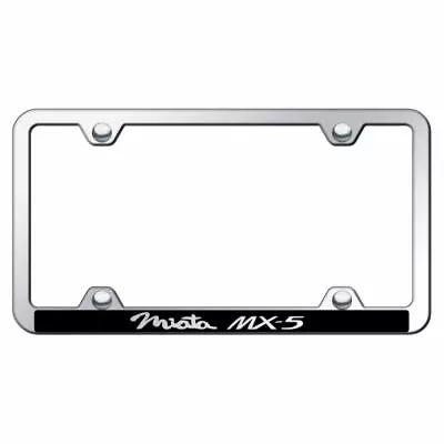 Mazda Miata Mx-5 Chrome With Black Plastic License Plate Frame • $16.95