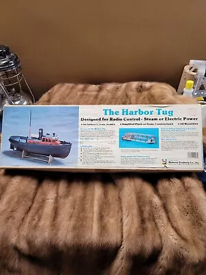 Vintage Harbor Tug Radio Control Tugboat Kit Midwest Products Co. Steam Electric • $259.99