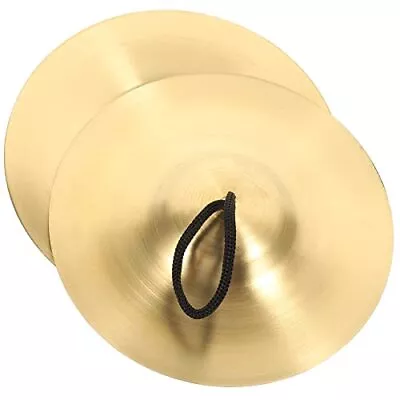 1 Pair Hand Cymbals 6 Inch Small Marching Cymbal Copper Finger 15X15cm • $27.76